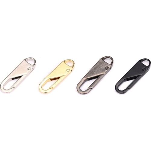 1PC Zipper Pull Replacement Repair Kit Slider Pull Tab Universal Fixer Metal Zippers Head
