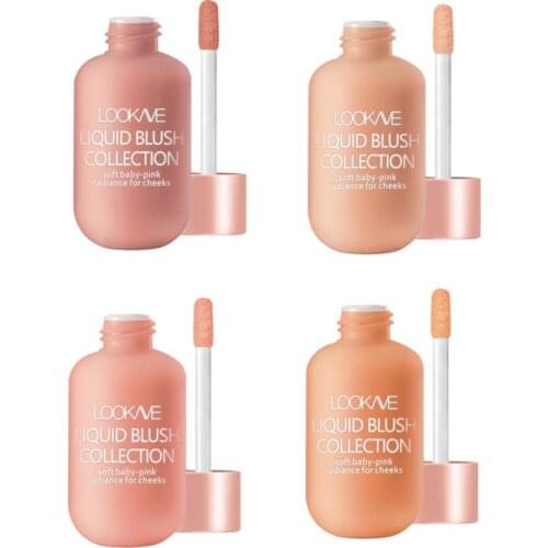 4 Colors Face Liquid Blush Eyeshadow Blusher High Quality Pigment Long Lasting Natural Cheek Blush Cream Makeup Cosmetic