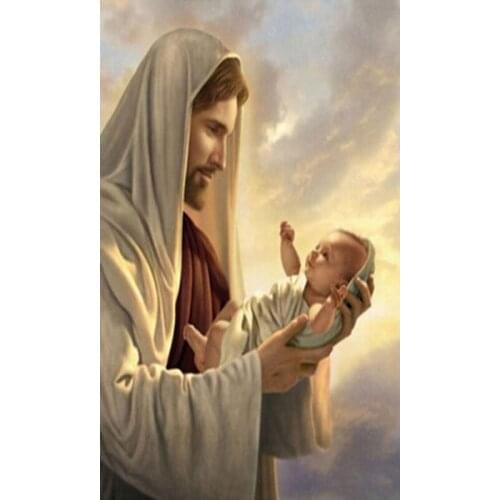 5D DIY Diamond Painting Jesus Religion Icons Diamond Embroidery Picture of Resin Cross Stitch Full Diamond Mosaic Home Decor