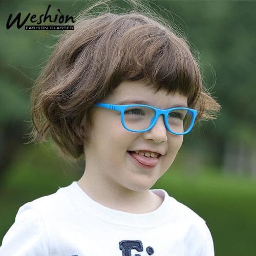 Anti Blue Light Baby Kids Glasses Frame Children Computer Flexible Eyeglasses Corrective Optical lens UV Anti Glare Filter 0-4