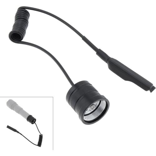 SecurityIng Remote Pressure Switch 2 Buttons Fit for E17 Zoomable LED Torch Tactical Flashlight Parts Pressure switch