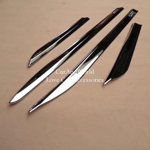 For HYUNDAI ix25 Creta 2015-2018 Side Door Body Anti-Scratch Strips Trims Cover Panel Decorate ABS Chrome Car-Styling Accessory