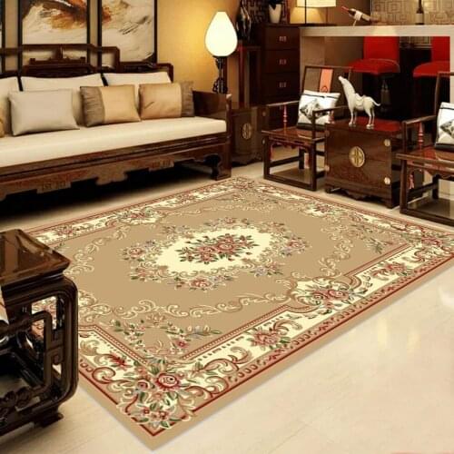 Hot Sale Washable Large Size 2000x3000mm Classical Soft Carpet Home Living Room Customizable Polyester Carpet For Bedroom Parlor