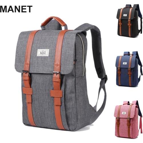 2021 Canvas Backpacks Vintage 15 Inch School Bags for Teenagers Women Men Large Capacity Laptop Backpack Traveling Women Mochila