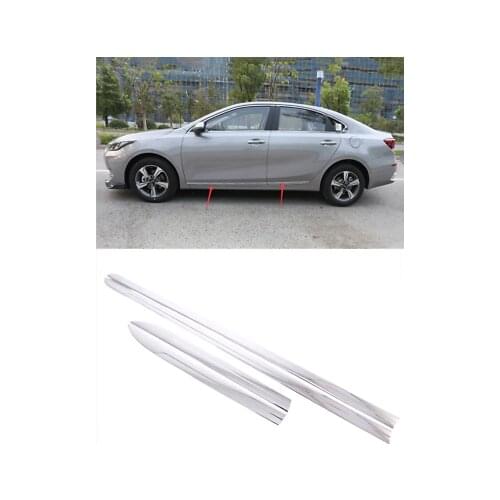 Chrome Body Side Door Molding Protector Trim for Kia Forte / K3 / Cerato 19-20