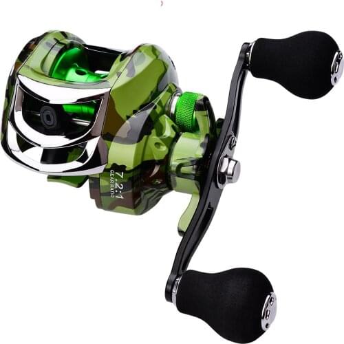Metal Drop Wheel 18+1 Axis Fishing Reel 7.2:1 Fishing Gear Supplies Sea Fishing Fishing Reel