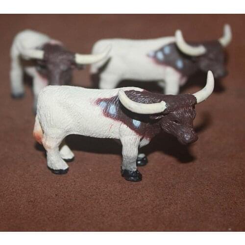 Simulation Farm Animals Sheep Model Goat Argali Texas Longhorn Fairy Garden Miniatures Bonsai Decor Action Figure Figurine Toys