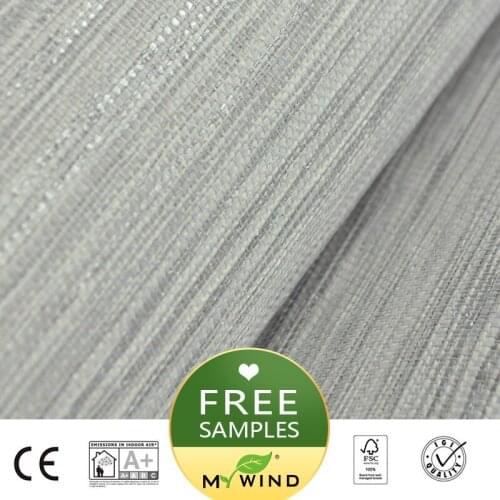 MY WIND Grey Paper Weaving Wallpapers 3D Paper Weave Design Wallpaper In Roll Luxury Natural Material papier peint Innocuity