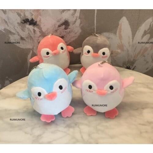 10CM Stuffed penguin Plush , 4colors- key chain penguin Gift doll