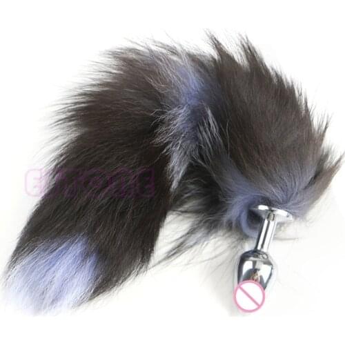 New Love Faux Fox Tail Butt Anal Plug Sexy Romance Funny Adult Product Sex Toy #947