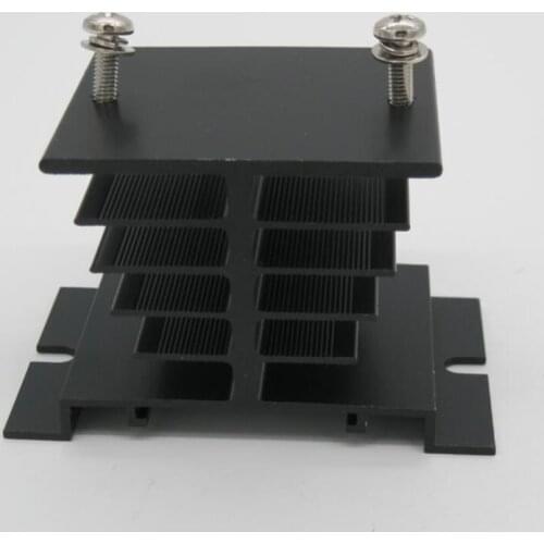 1pc Single Phase Solid State Relay SSR Aluminum Heat Sink Dissipation Radiator Newest,Suitable for 10A-100A relay