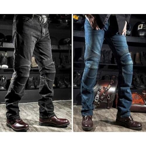 2019Komine motorcycle leisure motorcycle mens cross-country outdoor riding jeans with protective equipment knee pads