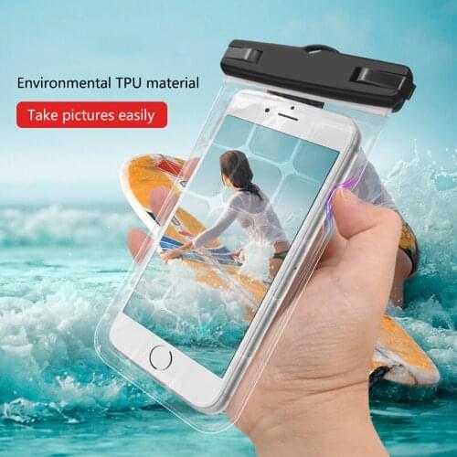 Transparent Waterproof Bag Drifting Touch Control Swimming Diving Mobile Phone Suitable For All Phones