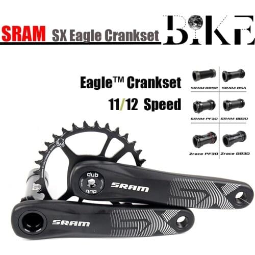 SRAM 12 Speed SX EAGLE Crank DUB 32T 34T 38T 6mm Offset Steel Chainring 170mm 175mm 1x12 MTB Bicycle Crankset