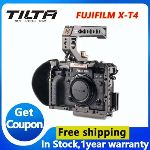 Tilta FUJIFILM XT4 klatka operatorska statyw Dslr dla Fuji XT4 ramka do kamery DSLR klatka operatorska TA-T04-C-G