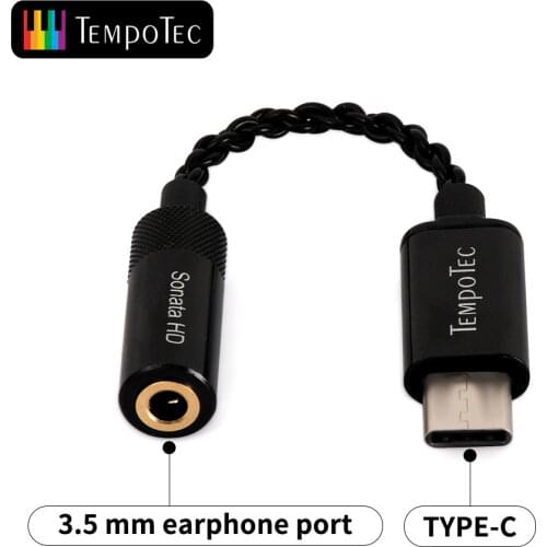 TempoTec Sonata HD Ⅱ TYPE C to 3.5MM DSD128 Headphone Amplifier Adapter DAC for Android Phone Window10 MAC