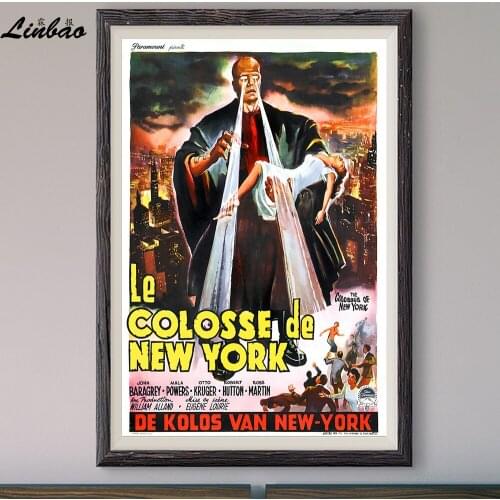 V227 1958 'Colossus Of New York' Vintage Classic Movie Print Silk Poster Home Deco Wall Art Gift
