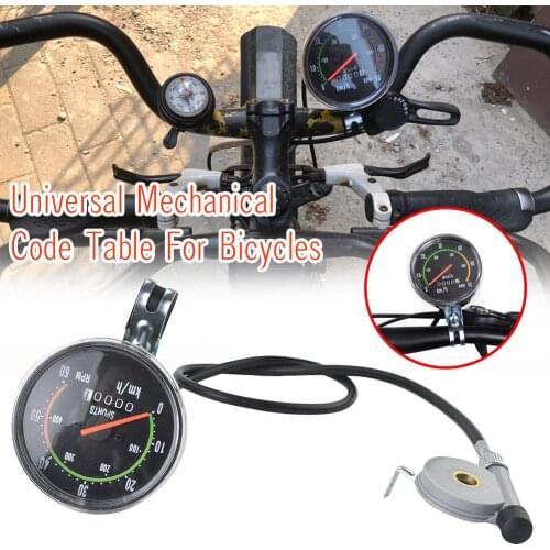 Bicycle Computer Mechanical Classic Retro Cycling Odometer Stopwatch Wired Speedometer Bike Accessory for 26/27.5/28/29inch bike