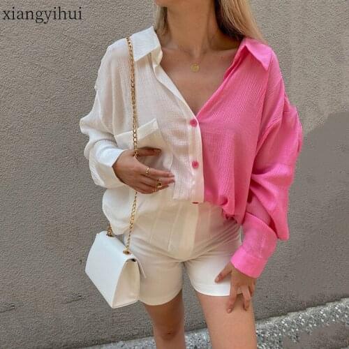 Xiangyihui Pink Blouses