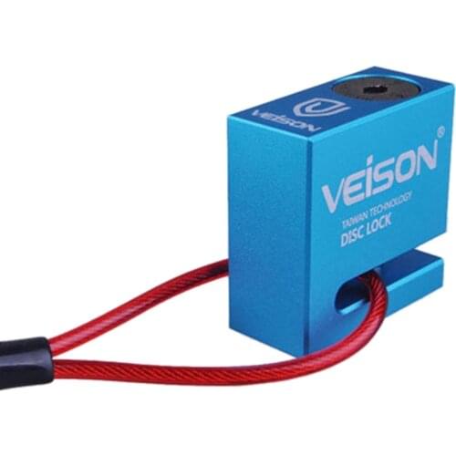 Veison 6Mm Motorbike Disc Brake Lock Security Motorcycle Bike Anti-Theft Waterproof Bicycle Stainless Scooter Security Lock