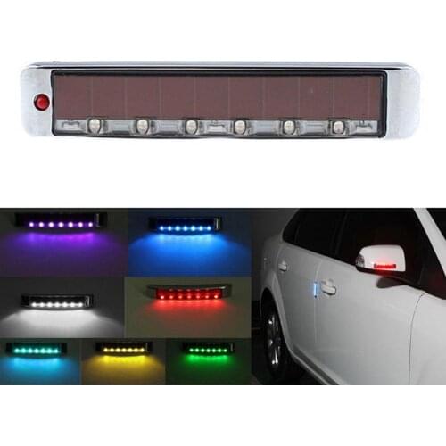 Solar Car Door Edge Guard Anti-collision Anti-static LED Strobe Warning Light Solar Anti-collision Anti-static Car Decor