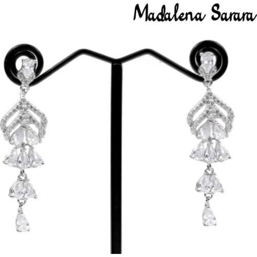 MADALENA SARARA 2021 Fashion Spring Irregular Personality Dangle Women Copper Earrings MD-0507447