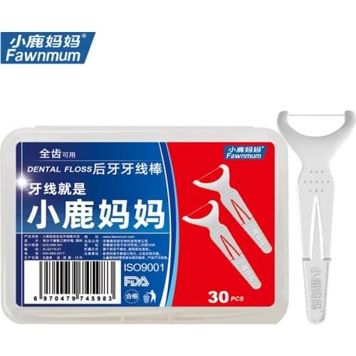 30Pcs/Pack Dental Flossers Toothpicks Molar Teeth Cleaning Dental Floss Interdental Brush Backteeth Stick Toothpick Oral hygiene