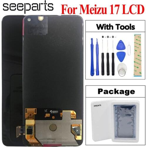 100% Tested Super AMOLED For Meizu 17 Pro LCD Screen Display+ Touch Panel Digitizer For Meizu 17 LCD Display Free shipping