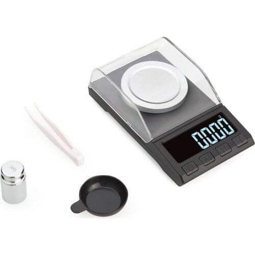 20Pcs/Lot Digital Milligram Jewelry Scale 0.001g Precision Electronic Scales 100g/50g Portable Multi Lab Reload Powder Scales