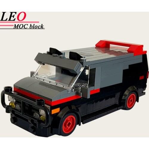 A-Team Van in minifig special car fire engine missile car plane building block truck house building block boy hand made toy