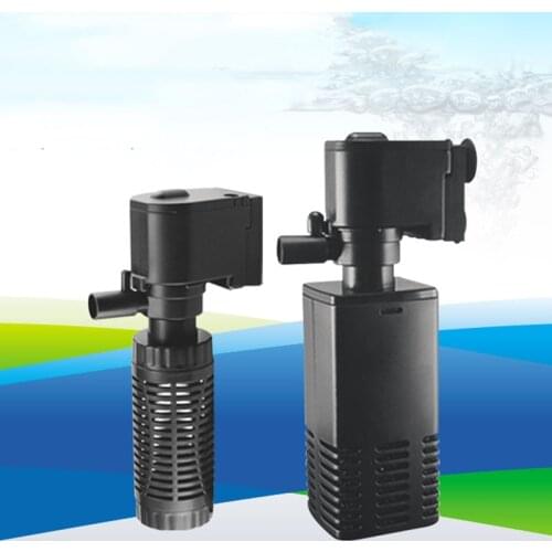 4W 6W Aquarium Water Pump Filter Three-In-One Water Cycle Built-In Silent Cylinder Aeration Fish Tank Farming Equipment