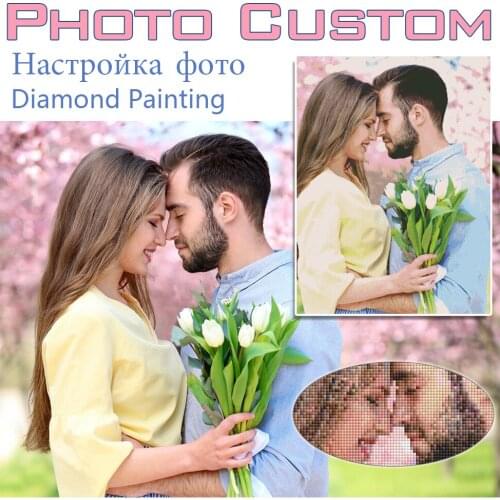 EverShine DIY Diamond Painting Photos Custom Cross Stitch Diamond Embroidery Wedding Pictures Rhinestones Handicraft Hobby Gift