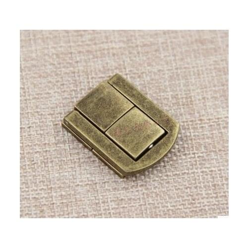 Antique lock small buckle wooden box buckle hardware accessories gift box buckle hasps Zinc alloy
