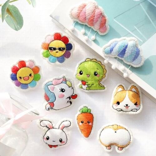 Cute Animals Brooch for Lover, DIY Embroidery kit, Cross Stitch Needlework Handmade Art, T-shirt/ Scarf Accessories Couple Gift