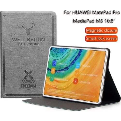 Tablet Case For Huawei Mediapad M6 / MatePad Pro 10.8 inch Smart Magnetic Stand Cover for Huawei MatePad Pro Protective Case