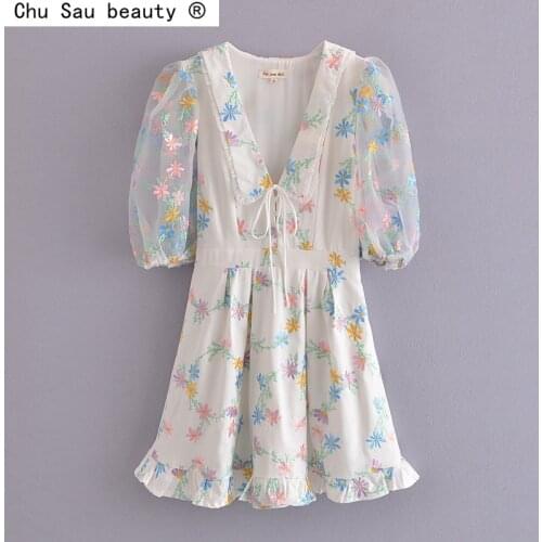 Летние платья на пуговицах Chu Sau beauty China At AliExpress