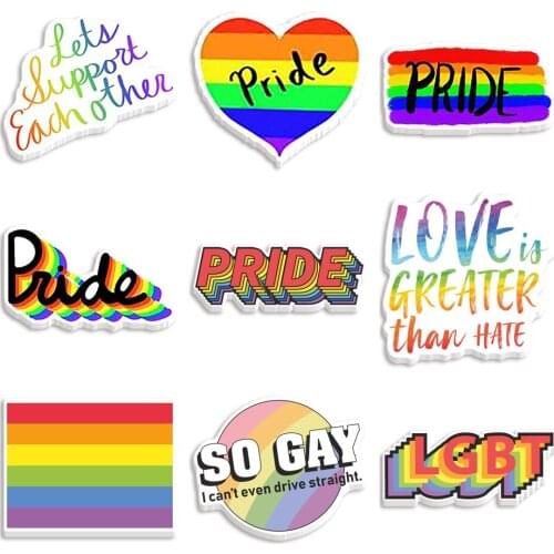 Kawaii Rainbow Flat Back Resin Custom Planar Resin for DIY Phone Decorations 30pcs