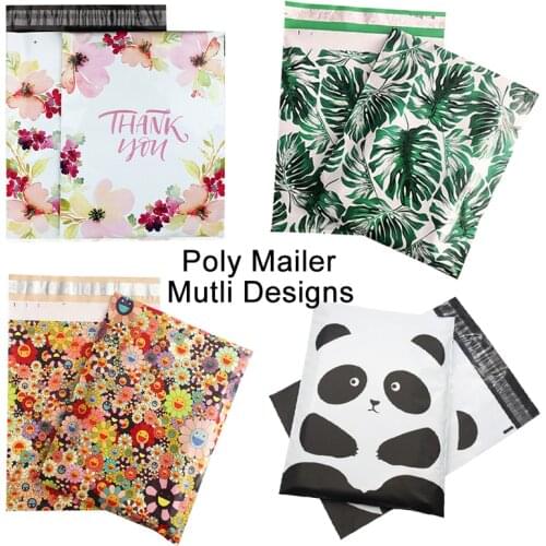 10PCS Print Poly Mailer Cloth Packaging Envelopes Self Seal Clothes Mailing bag courier shipping envelopes