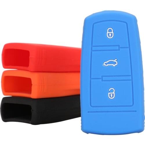 Kutery 3 Buttons Remote Silicone Car Key Case Shell For Volkswage VW Magotan Passat B6