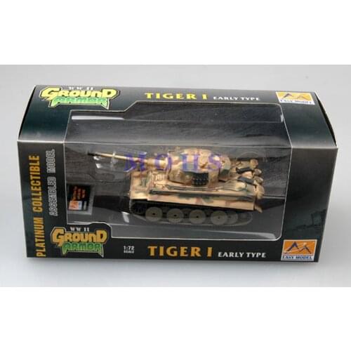 EASY MODEL 36211 1/72 Assembled Model Scale Finished Model Miniature Military Scale Tank Tiger 1 (Early)-sPzAbt.508 Italy