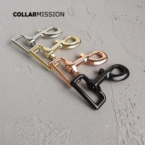 Metal buckle for bag cat dog leash 30mm webbing swivel snap hook for backpack keychain diy accessory durable hardness 4 colours