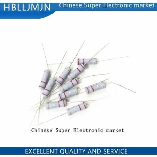 20PCS 2W Metal film resistor 5% 1R ~ 1M 2.2R 4.7R 10R 22R 47R 100R 220R 470R 1K 10K 100K 2.2 4.7 10 22 47 100 220 470 ohm