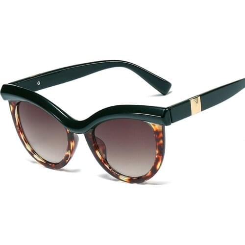 Trendy Lady Sunglass Half Frame Fashion Cat Eye Hot Sale Zonnebril