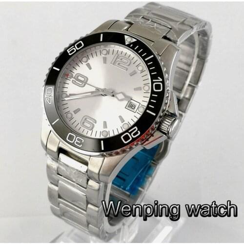 Mens luxury brand BLIGER 40mm sapphire glass stainless steel case date waterproof mechanical automatic watches gift