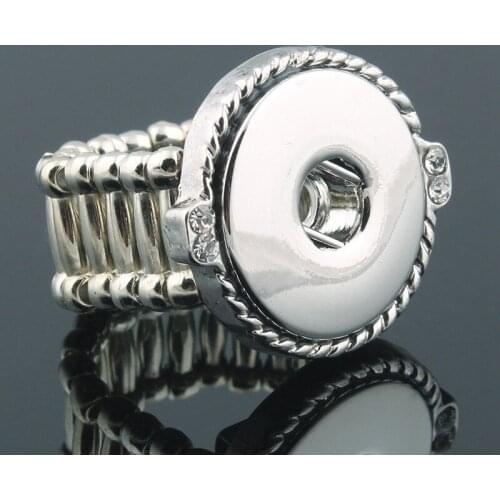 New Fashion DIY Button Ring for Couples Romantic Love Token Jewelry Party Club Can Be Exchanged Button Charm Ring Wholesale