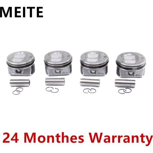 03C107065BF 1.4TFI Turbocharger Piston & Rings For Audi A1 VW Golf Jetta MK5 MK6 Tiguan Beetle Passat B7 Pin 19mm 76.5mm Piston