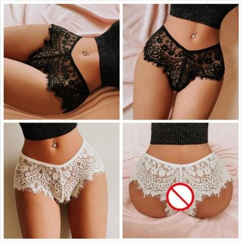 Sexy Lingerie Seamless Lace Panties Female Women Erotic Sheer Soft Thongs Underwear Briefs High Waist Sexy Panties