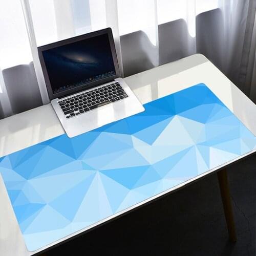 Blue Crystal Mouse Pad Teclado Gamer Computer Desk Mat Kawaii Gaming Accessories Varmilo Keyboard Carpet XXL CS GO Mousepad