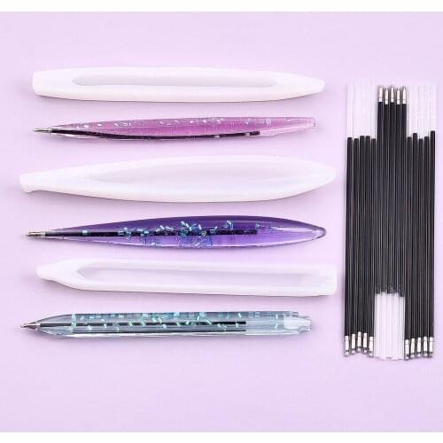 Resin Mold Pen Holder Silicone Molds UV Epoxy Jewelry Making DIY Decoration Crafts Tool Resin Casting Molds