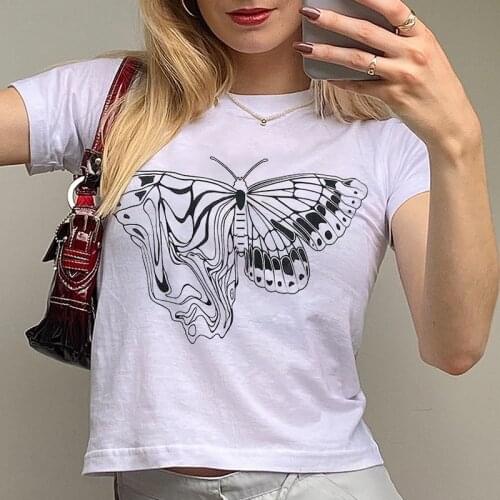 Yk2 Clothing Ropa Fairycore Clothes Mujer 90s Accessories Crop Top Y2K Aesthetic 2021 Baby Tee Cyber Tops Fairy core Grunge